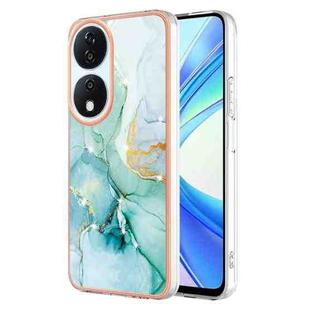 For Honor X7b 4G / X7b 5G Electroplating Marble Dual-side IMD Phone Case(Green 003)