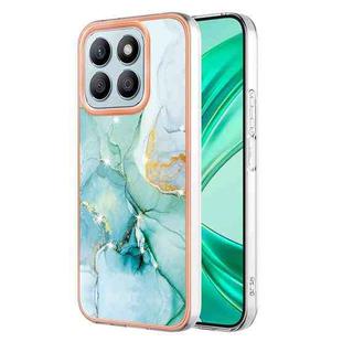 For Honor X8b Electroplating Marble Dual-side IMD Phone Case(Green 003)