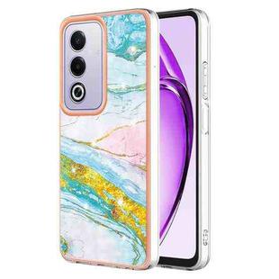 For OPPO A80 5G / A3 Pro Global Electroplating Marble Dual-side IMD Phone Case(Green 004)