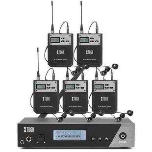 XTUGA  IEM1100 Professional Wireless In Ear Monitor System 5 BodyPacks(EU Plug)
