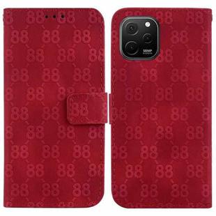 For Huawei nova Y61 / Enjoy 50z Double 8-shaped Embossed Leather Phone Case(Red)