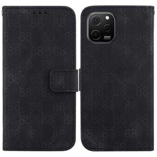 For Huawei nova Y61 / Enjoy 50z Double 8-shaped Embossed Leather Phone Case(Black)