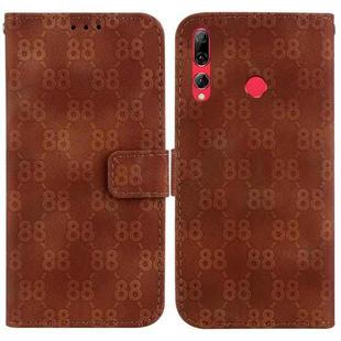 For Huawei P Smart Z / Y9 Prime 2019 Double 8-shaped Embossed Leather Phone Case(Brown)