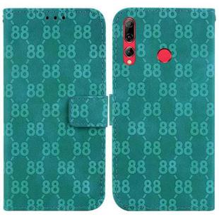 For Huawei P Smart+ 2019 / Enjoy 9s Double 8-shaped Embossed Leather Phone Case(Green)