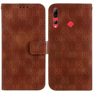 For Huawei P Smart+ 2019 / Enjoy 9s Double 8-shaped Embossed Leather Phone Case(Brown)