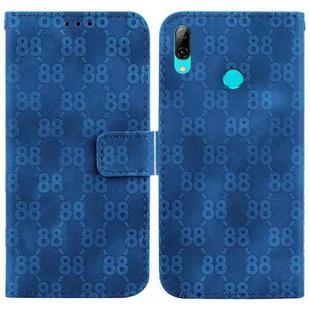 For Huawei P smart 2019 /Honor 10 Lite Double 8-shaped Embossed Leather Phone Case(Blue)