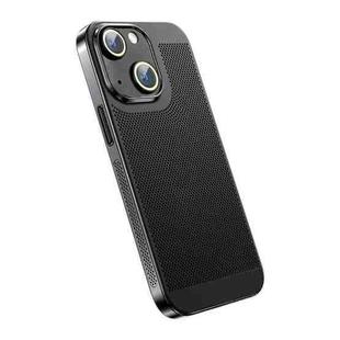 For iPhone 14 Plus Ice Sense Heat Dissipation Electroplating PC Phone Case(Black)