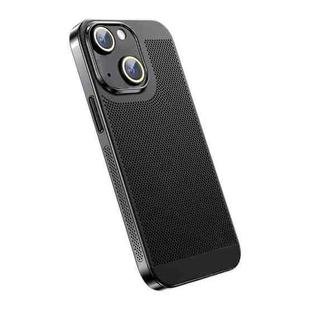 For iPhone 14 Ice Sense Heat Dissipation Electroplating PC Phone Case(Black)