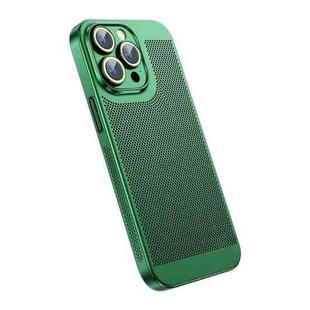 For iPhone 14 Pro Ice Sense Heat Dissipation Electroplating PC Phone Case(Green)
