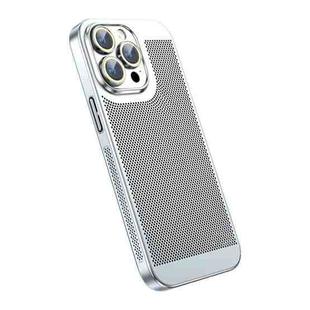 For iPhone 14 Pro Ice Sense Heat Dissipation Electroplating PC Phone Case(Silver)