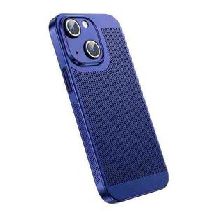 For iPhone 13 Ice Sense Heat Dissipation Electroplating PC Phone Case(Navy Blue)