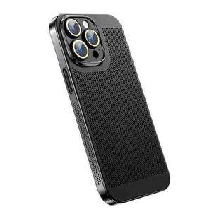 For iPhone 12 Pro Ice Sense Heat Dissipation Electroplating PC Phone Case(Black)