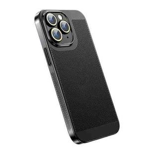 For iPhone 11 Pro Ice Sense Heat Dissipation Electroplating PC Phone Case(Black)