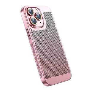 For iPhone 11 Pro Ice Sense Heat Dissipation Electroplating PC Phone Case(Rose Gold)