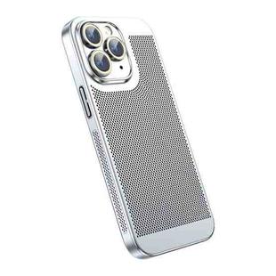 For iPhone 11 Pro Ice Sense Heat Dissipation Electroplating PC Phone Case(Silver)