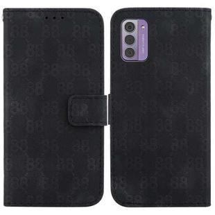 For Nokia C22 Double 8-shaped Embossed Leather Phone Case(Black)