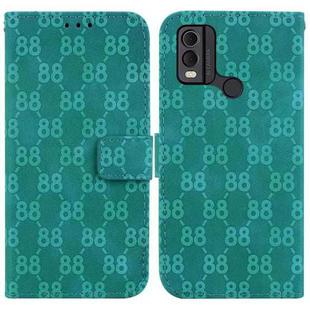 For Nokia G22 Double 8-shaped Embossed Leather Phone Case(Green)
