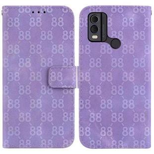 For Nokia G22 Double 8-shaped Embossed Leather Phone Case(Purple)
