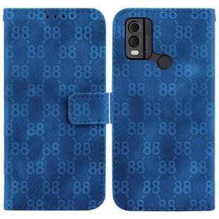 For Nokia G22 Double 8-shaped Embossed Leather Phone Case(Blue)