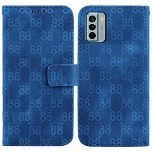 For Nokia X30 Double 8-shaped Embossed Leather Phone Case(Blue)