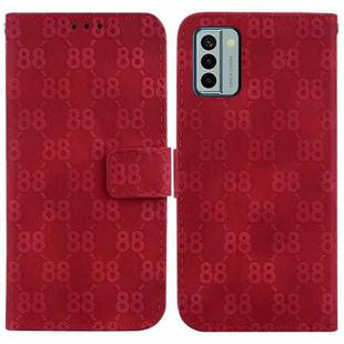 For Nokia X30 Double 8-shaped Embossed Leather Phone Case(Red)