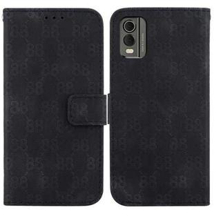 For Nokia G60 Double 8-shaped Embossed Leather Phone Case(Black)