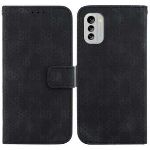 For Nokia G11 Plus Double 8-shaped Embossed Leather Phone Case(Black)