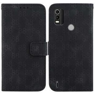 For Nokia C2 2nd Edition Double 8-shaped Embossed Leather Phone Case(Black)