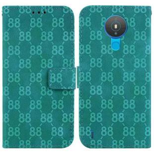 For Nokia G10 / G20 Double 8-shaped Embossed Leather Phone Case(Green)