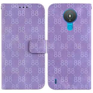For Nokia G10 / G20 Double 8-shaped Embossed Leather Phone Case(Purple)