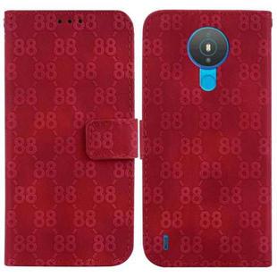 For Nokia G10 / G20 Double 8-shaped Embossed Leather Phone Case(Red)