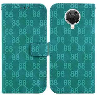 For Nokia G10 / G20 Double 8-shaped Embossed Leather Phone Case(Green)