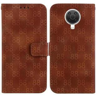 For Nokia G10 / G20 Double 8-shaped Embossed Leather Phone Case(Brown)