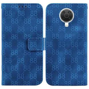 For Nokia G10 / G20 Double 8-shaped Embossed Leather Phone Case(Blue)