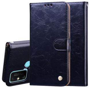 For Huawei Honor 9A Business Style Oil Wax Texture Horizontal Flip Leather Case with Holder & Card Slots & Wallet(Black)