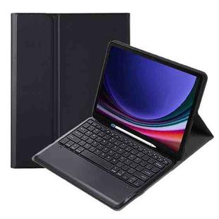 For Samsung Galaxy Tab S9+ A810B Pen Slot Detachable Bluetooth Keyboard Leather Tablet Case(Black)