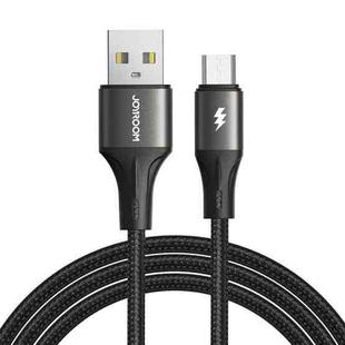 JOYROOM SA25-AM3 3A USB to Micro USB Fast Charge Data Cable, Length:1.2m(Black)