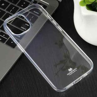 For iPhone 15 Pro Max GOOSPERY CLEAR JELLY Transparent TPU Soft Phone Case
