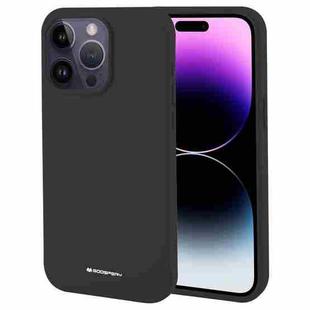 For iPhone 15 Pro GOOSPERY SILICONE Silky Soft TPU Phone Case(Black)