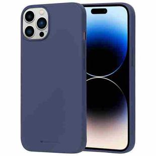 For iPhone 15 Pro Max GOOSPERY SOFT FEELING Liquid TPU Soft Case(Dark Blue)