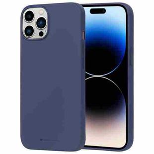 For iPhone 15 Pro Max GOOSPERY SOFT FEELING Liquid TPU Soft Phone Case(Dark Blue)