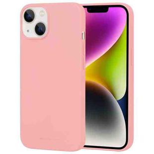 For iPhone 15 Plus GOOSPERY SOFT FEELING Liquid TPU Soft Phone Case(Pink)