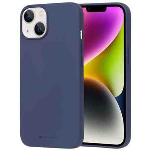 For iPhone 15 GOOSPERY SOFT FEELING Liquid TPU Soft Case(Dark Blue)