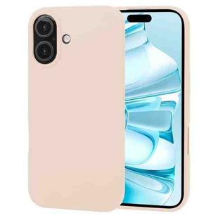 For iPhone 16 GOOSPERY SOFT FEELING Liquid TPU Soft Phone Case(Apricot)