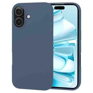 For iPhone 16 GOOSPERY SOFT FEELING Liquid TPU Soft Phone Case(Dark Blue)