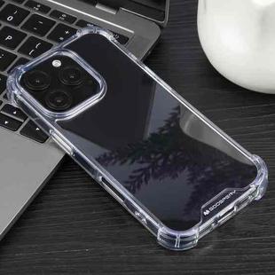 For iPhone 16 Pro MERCURY GOOSPERY SUPER Four-Corner Shockproof TPU Phone Case(Transparent)