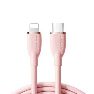JOYROOM SA29-CL3 30W USB-C/Type-C to 8 Pin Liquid Silicone Fast Charging Data Cable, Length: 1.2m(Pink)