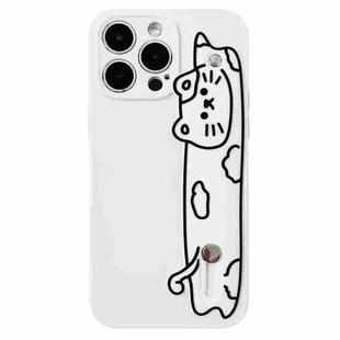 For iPhone 14 Pro Wristband Holder Phone Case(Cat)