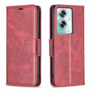 For OPPO A79 5G Lambskin Texture Leather Phone Case(Red)