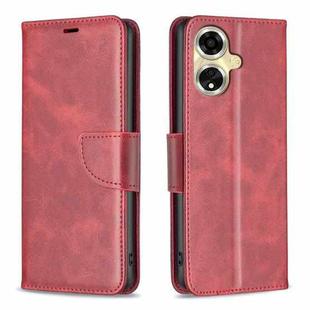 For OPPO A59 5G Lambskin Texture Leather Phone Case(Red)